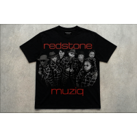 Red Stone Fan &amp; Tour Collectors T-Shirt (Black/White Half Tone Group Picture)
